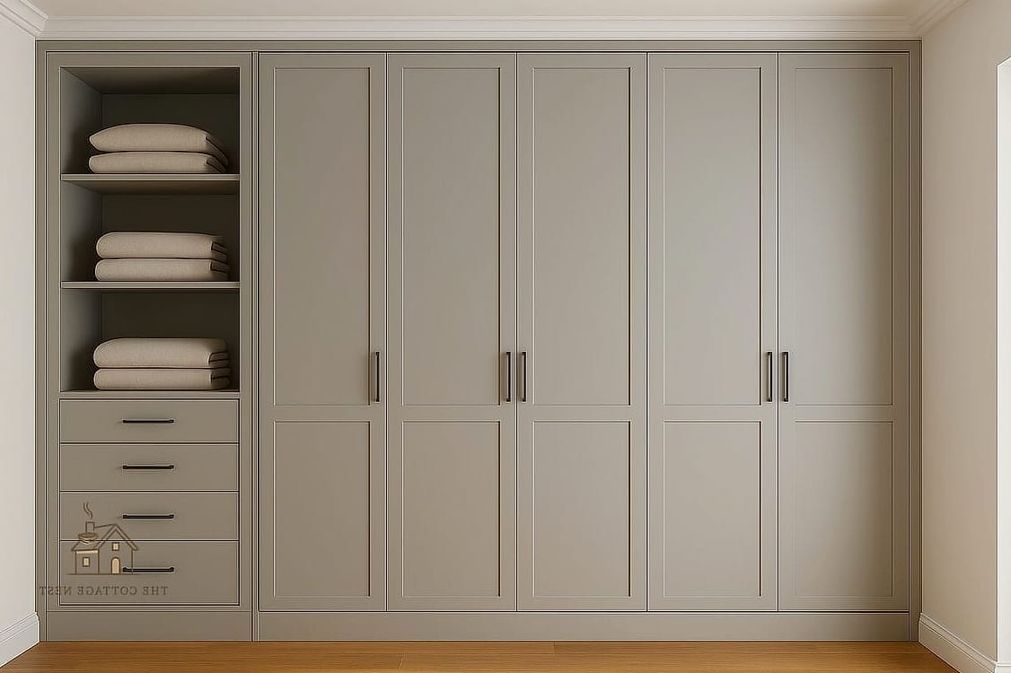 23 Clever Built In Wardrobe Around Bed for Every Style 5 Two-Tone Wardrobes for Visual Interest