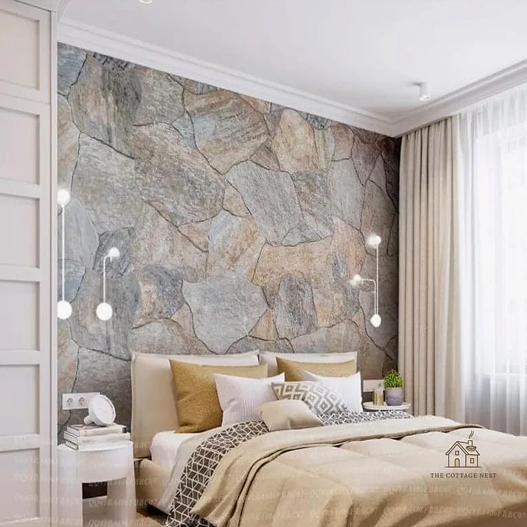 Two-Tone Wallpaper and Paint Combo