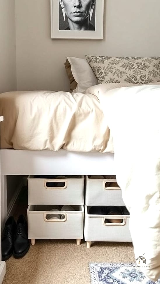 35 Chic Bedroom Storage Ideas for a Beautiful Home 2 Under-Bed Storage Bins