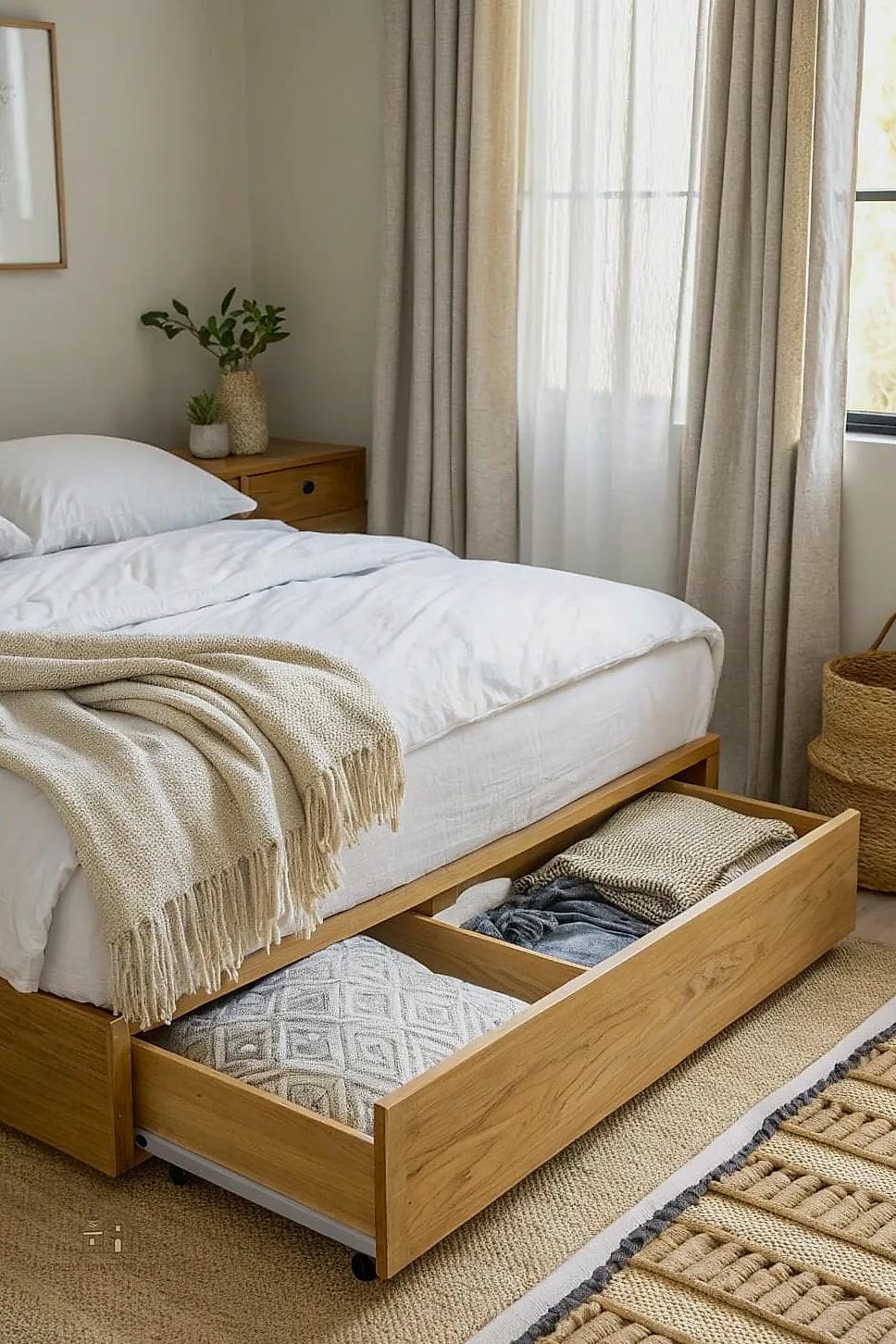 25 Creative Small Guest Bedroom Ideas That Will Inspire You 8 Under-Bed Storage for Guest Essentials