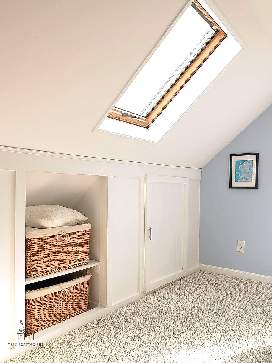 Under-Eave Closet Built for Sloped Ceilings