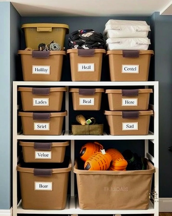 30 Amazing Basement Bedroom Ideas on a Budget 14 Use Baskets and Bins for Hidden Storage