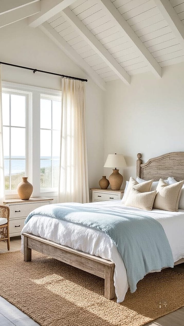 Use Cotton or Linen Bedding for a Relaxed Texture