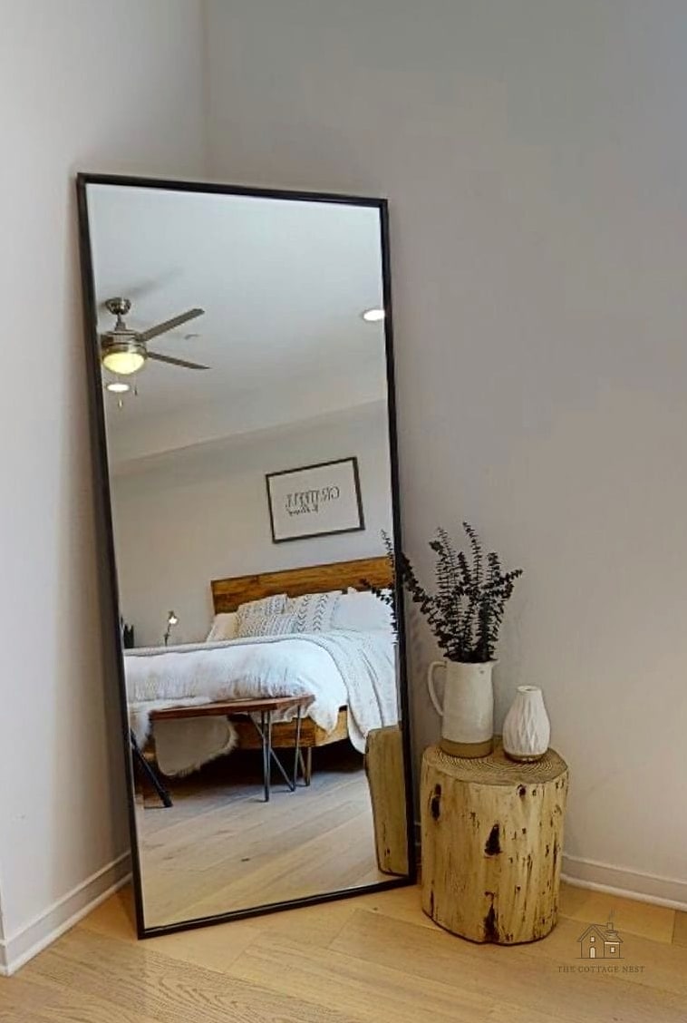 15 Stunning Small Bedroom Decor Ideas For Couples You'll Absolutely Love 10 Use a Large Mirror to Visually Double the Space