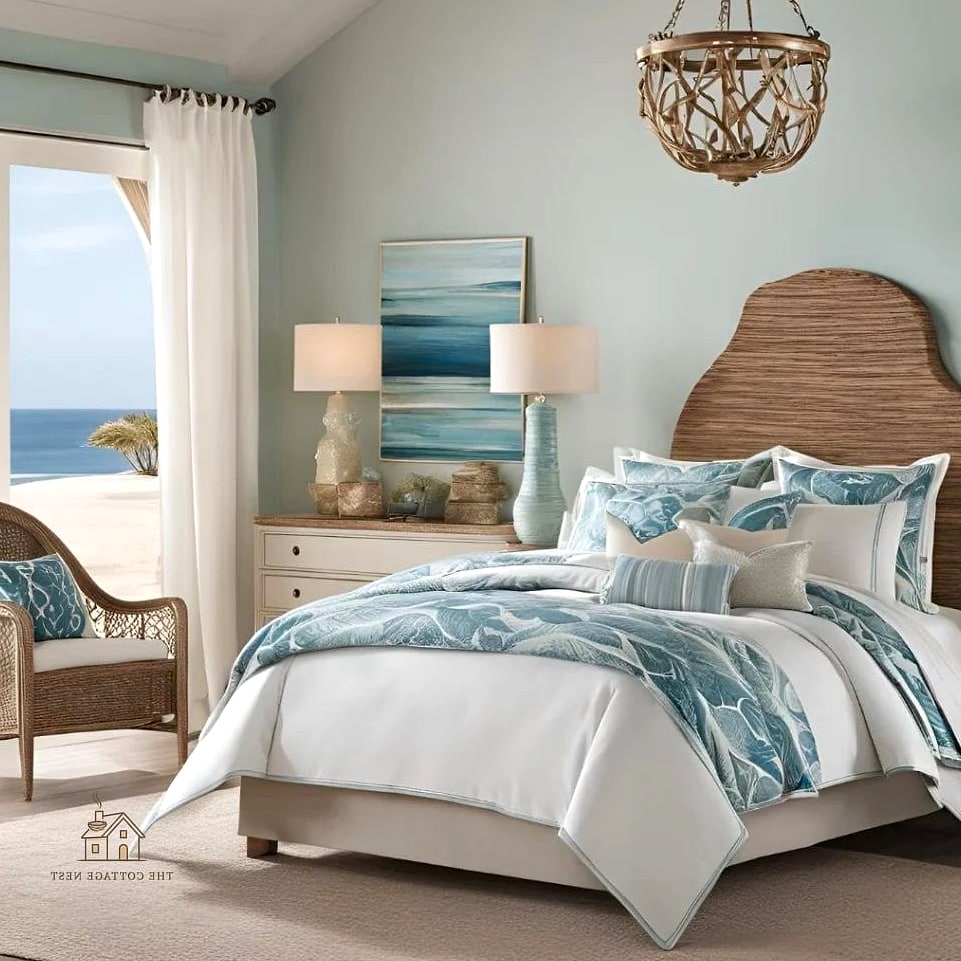 35 Gorgeous Coastal Bedroom Ideas That Are Totally Doable 7 Use Linen Bedding