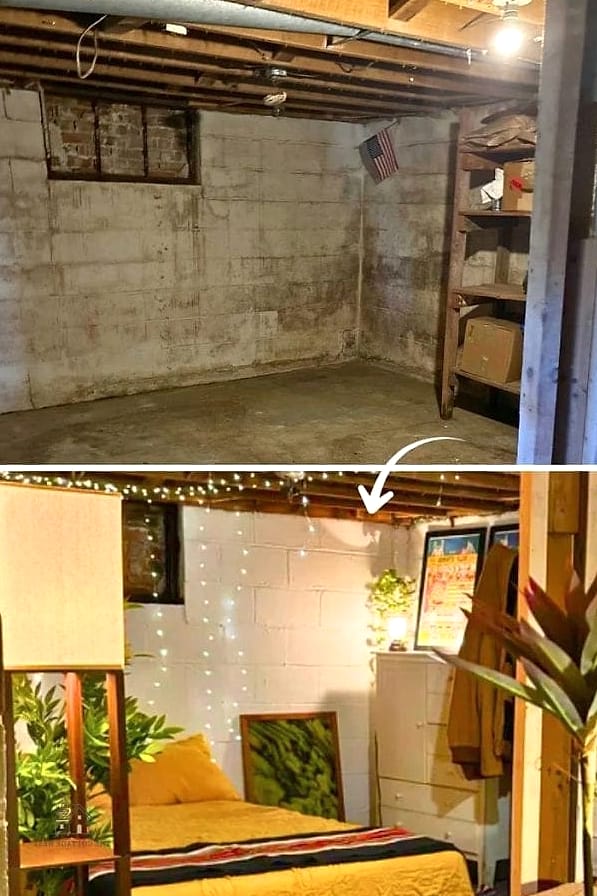 30 Amazing Basement Bedroom Ideas on a Budget 28 Use Removable Adhesive Hooks for Extra Storage