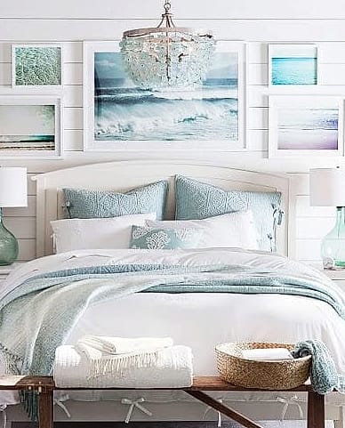 35 Gorgeous Coastal Bedroom Ideas That Are Totally Doable 13 Use Sea Glass or Coral Accents