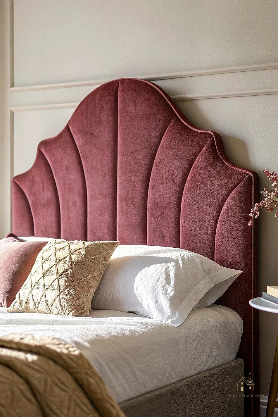 Use a Statement Headboard to Anchor the Bedroom