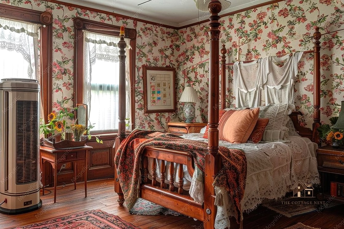 24 Clever Cozy Bedroom Ideas for Every Style 18 A Vintage or Antique Rug Layered Over Carpet