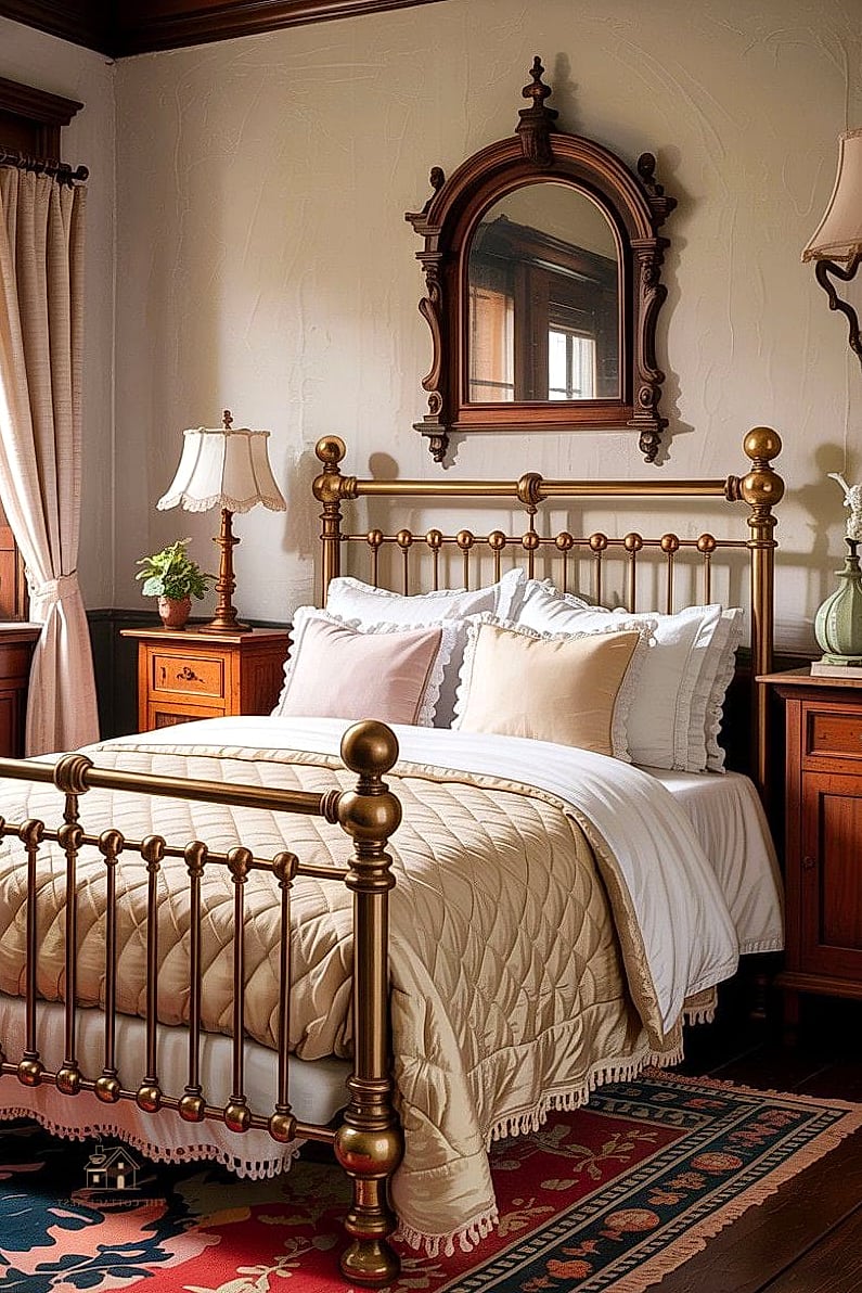 25 Gorgeous Bed Inside Closet Ideas That Are Totally Doable 18 Vintage Brass and Velvet Closet Bed
