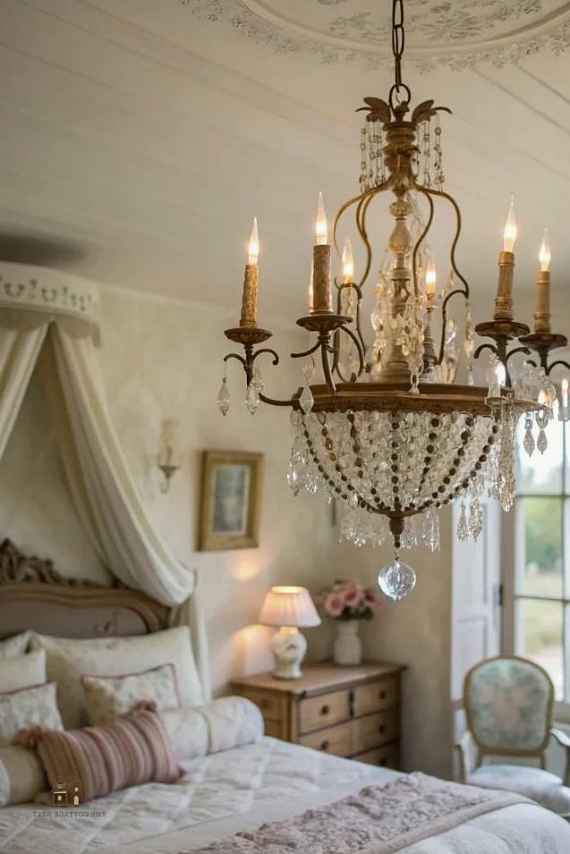 24 Dreamy Country Bedroom Ideas to Try This Season 2 Vintage Iron Bed Frame
