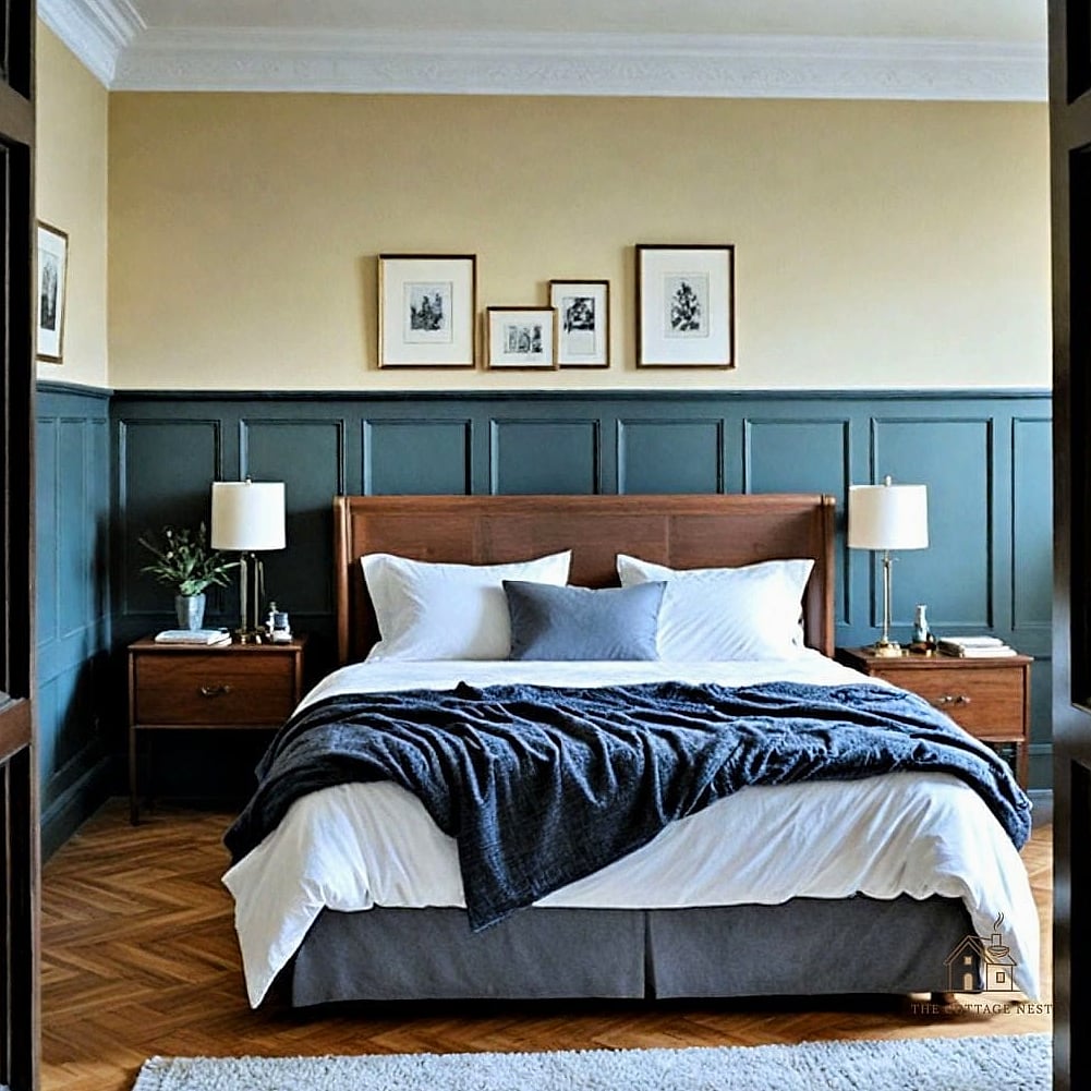 20 Cozy Bedroom Wainscoting Ideas Worth Pinning 14 Wainscoting Painted to Match the Walls