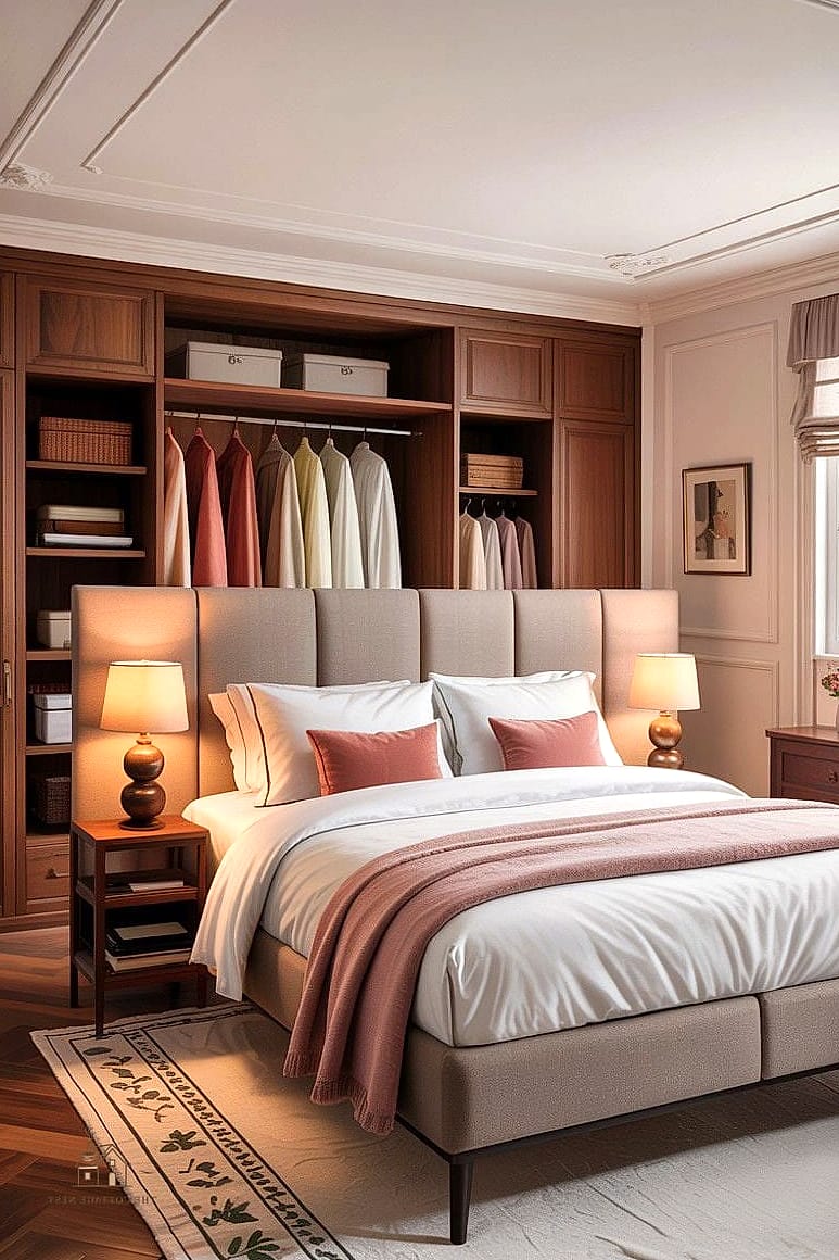 25 Gorgeous Bed Inside Closet Ideas That Are Totally Doable 17 Walk-In Closet Converted to Full Bedroom Nook