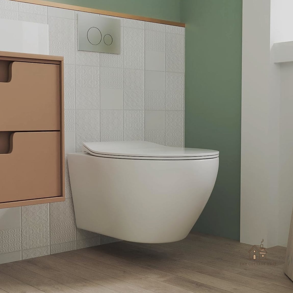 35 Chic Back Of Toilet Decor Ideas for a Beautiful Home 7 Wall-Mounted Cabinet