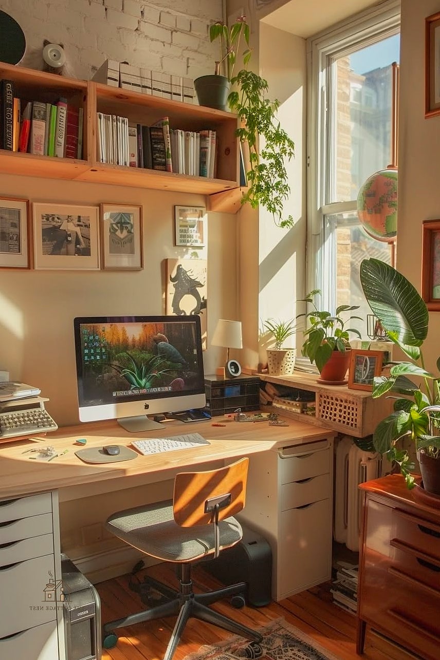 Wall-Mounted Shelves Instead of Dressers