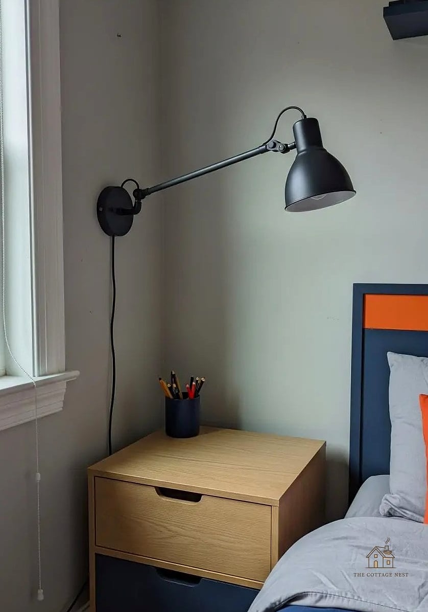 21 Chic Small Boys Bedroom Ideas for a Beautiful Home 9 Wall-Mounted Shelving Instead of a Bookcase
