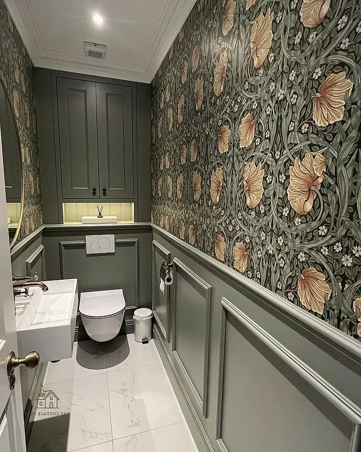 Wallpapered Ceiling