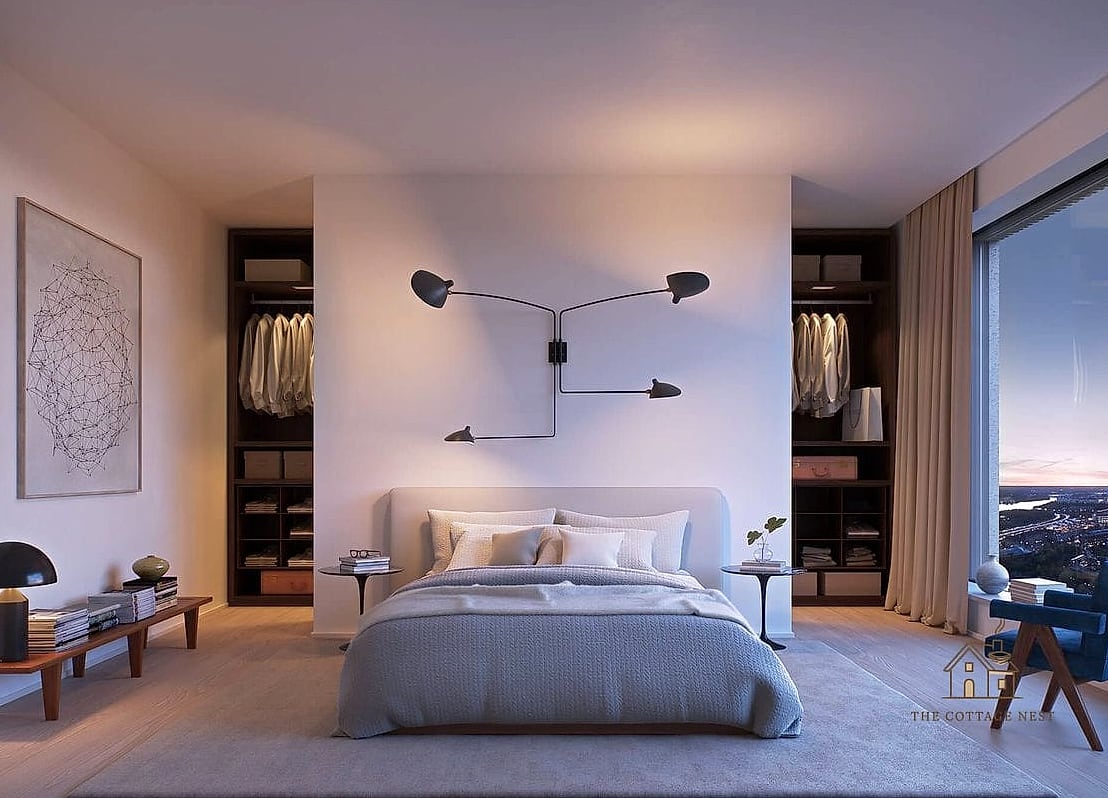 30 Dreamy Walk In Wardrobe Behind Bed to Try This Season 18 Wardrobe Behind Bed With Skylight Above