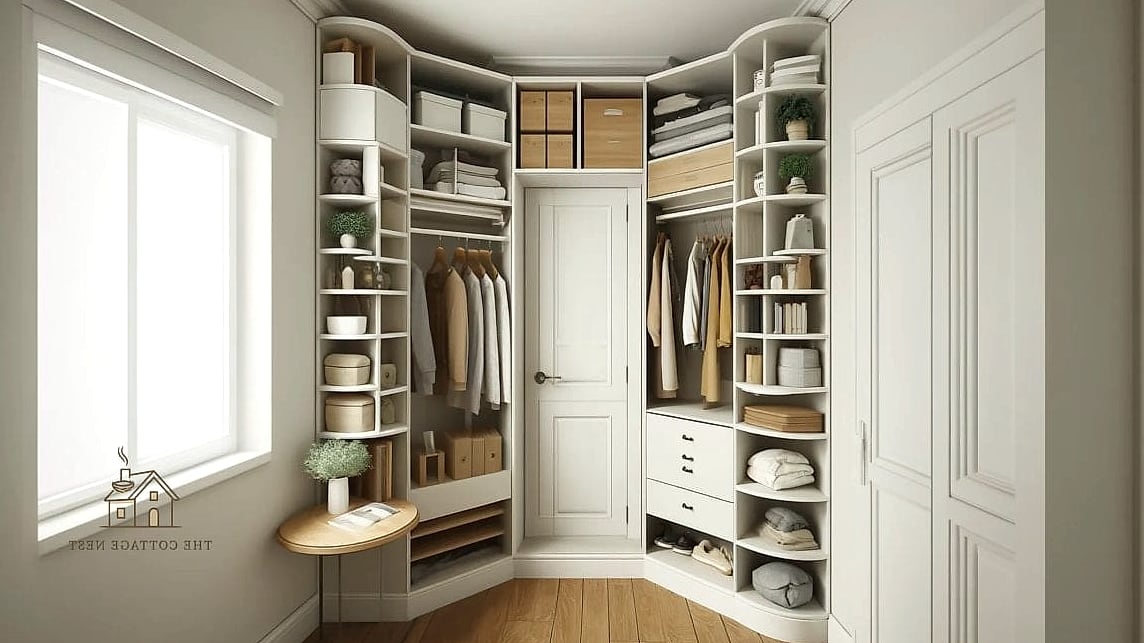 23 Clever Built In Wardrobe Around Bed for Every Style 15 Wardrobe with Corner Wraparound Storage