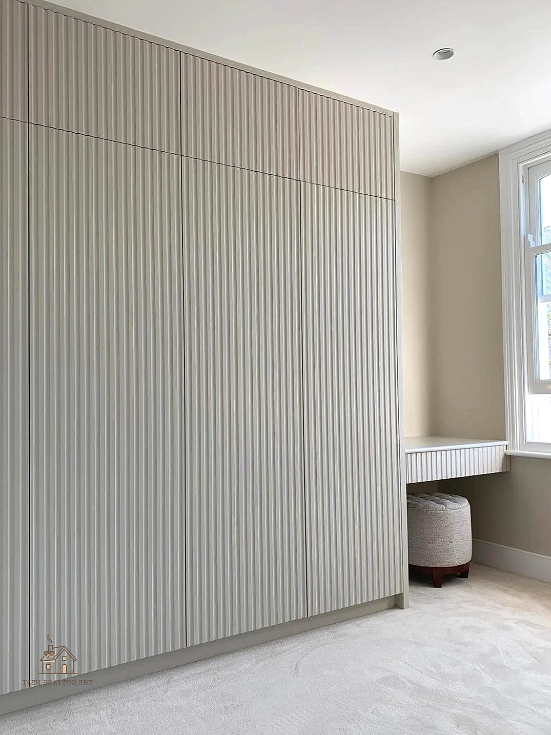 23 Clever Built In Wardrobe Around Bed for Every Style 14 Wardrobe Doors with Fluted or Ribbed Detailing