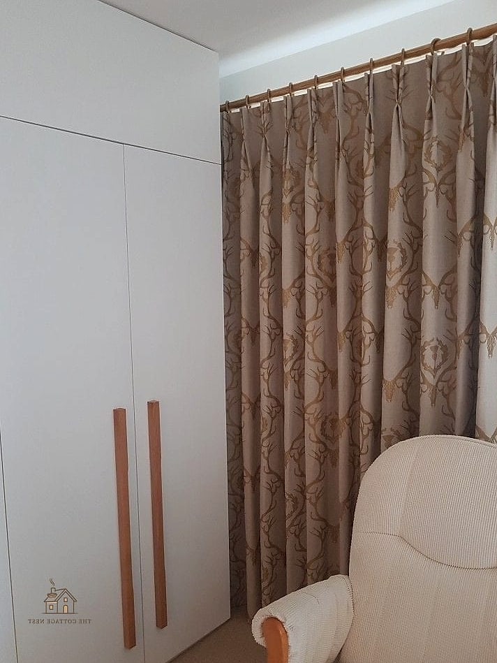 23 Clever Built In Wardrobe Around Bed for Every Style 18 Wardrobe with Fabric Curtain Fronts