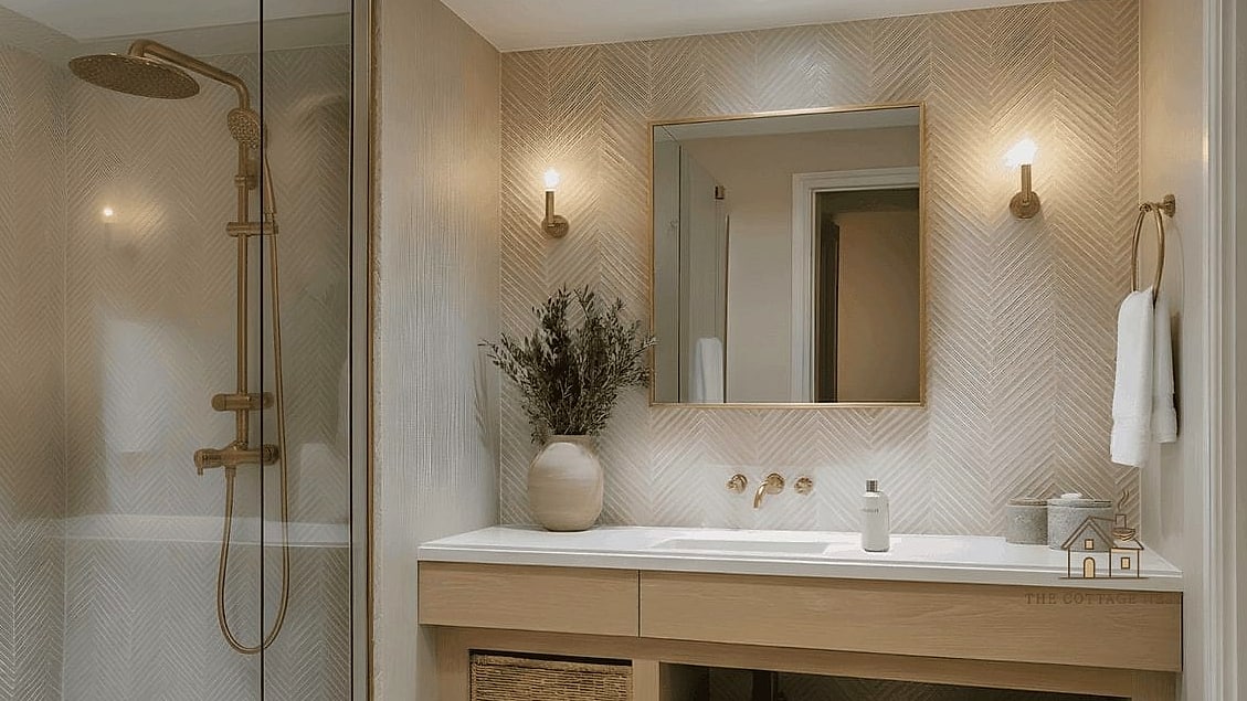 29 Dreamy Small Walk In Shower Ideas to Try This Season 20 Warm Brass Hardware for a Vintage Touch