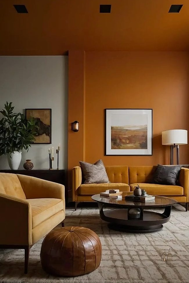 25 Stunning Color Drenching Bedroom You'll Absolutely Love 25 Warm Butterscotch Tone
