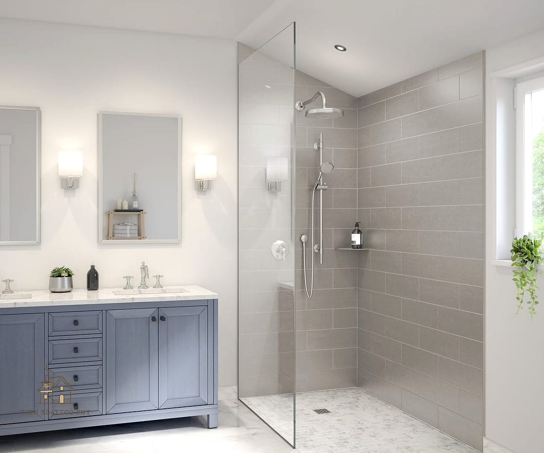 26 Gorgeous Stone Shower Ideas That Are Totally Doable 27 Warm Gray Stone for a Timeless Neutral Base