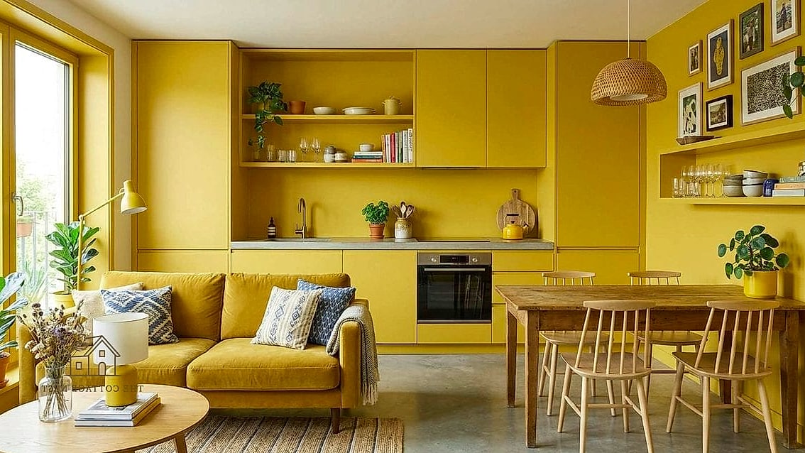 25 Stunning Color Drenching Bedroom You'll Absolutely Love 8 Warm Mustard Glow