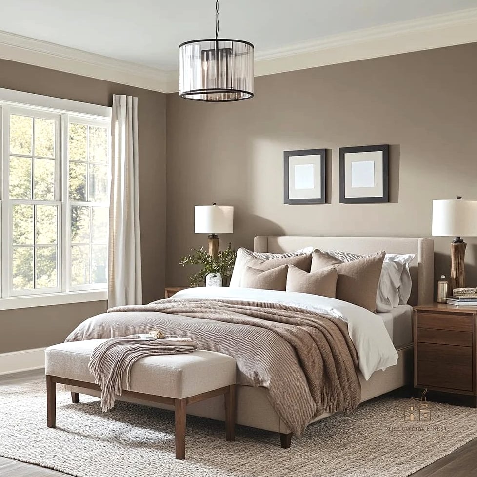 Warm Taupe and Ivory