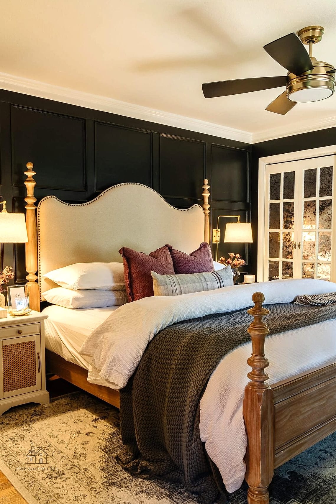 23 Beautiful Master Bedrooms Decor Ideas to Transform Your Space 4 Warm Wood Nightstands