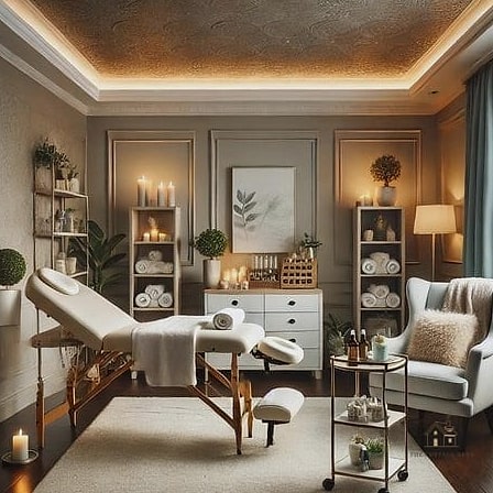 23 Creative Spare Bedroom Ideas That Will Inspire You 16 A Wellness Room with a Massage Table or Spa Vibes