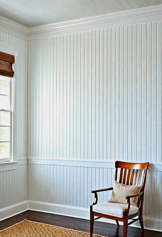 15 Stunning Preppy Bedroom Decor You'll Absolutely Love 13 White Beadboard Wainscoting