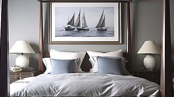 White Four-Poster Bed Frame