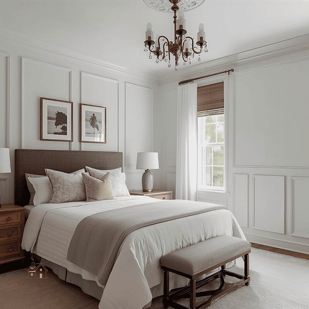 White Wainscoting for Architectural Interest