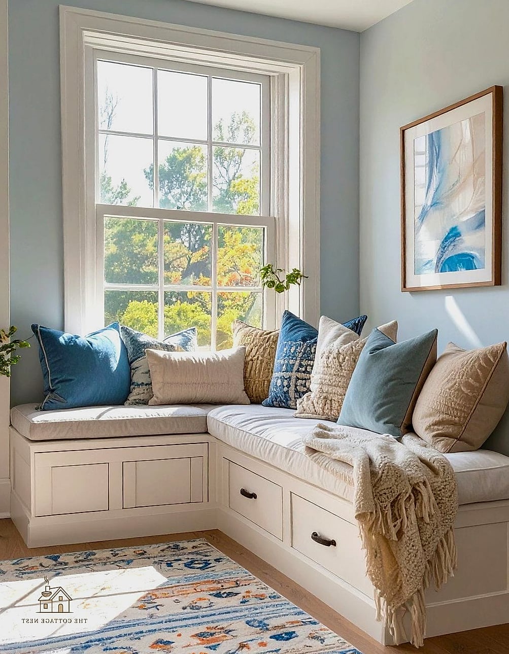 25 Creative Small Guest Bedroom Ideas That Will Inspire You 14 A Window Seat with Hidden Storage