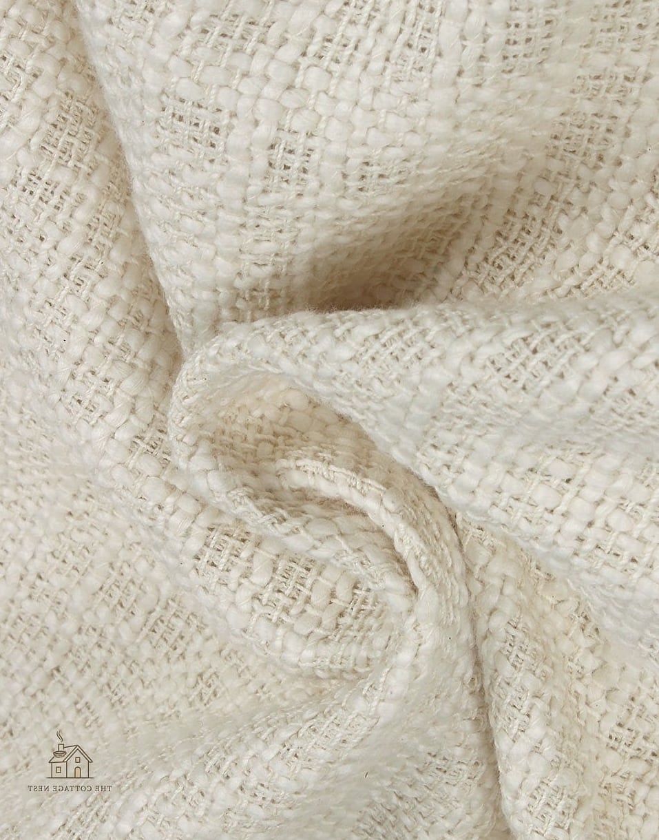 25 Chic Cream And White Bedroom for a Beautiful Home 11 Woven Jute Rug Underfoot