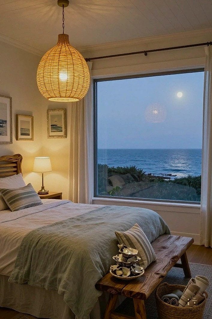 40 Dreamy Bedroom Lighting Ideas to Try This Season 34 Woven Rope Pendant Fixtures