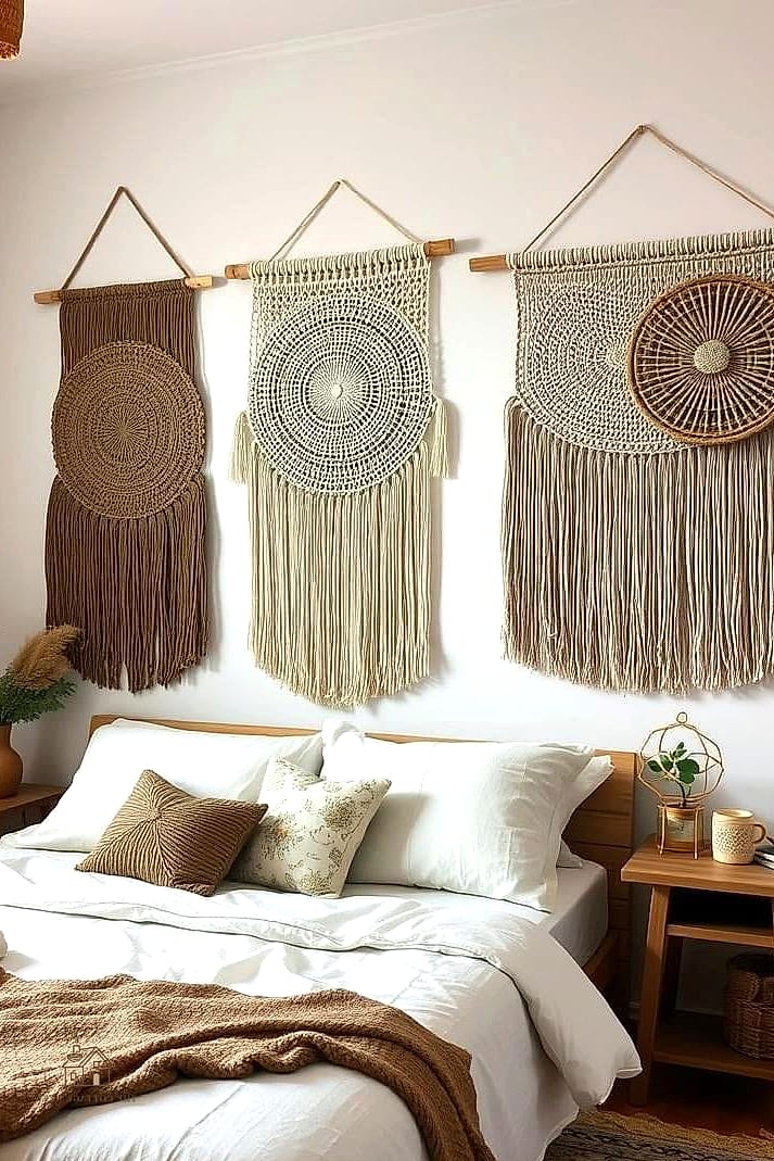 45 Creative Bedroom Wall Decor Ideas That Will Inspire You 3 Woven Wall Hanging