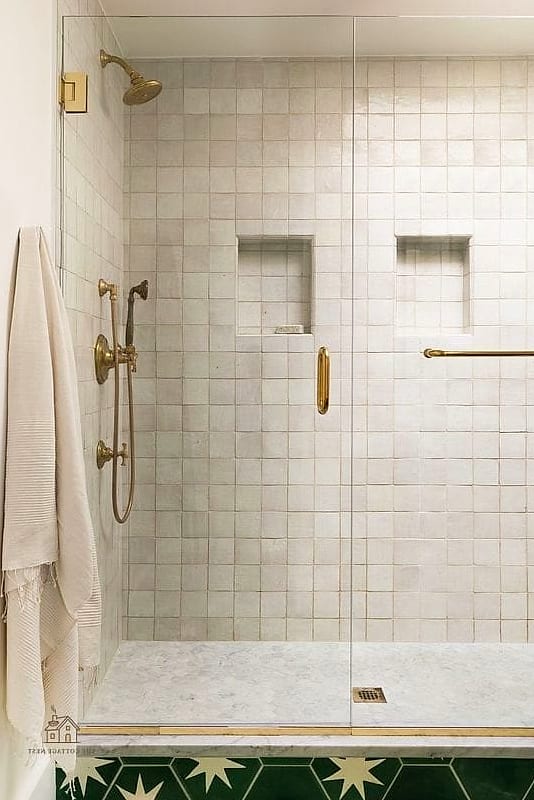 Zellige Tile in Soft Sage Green