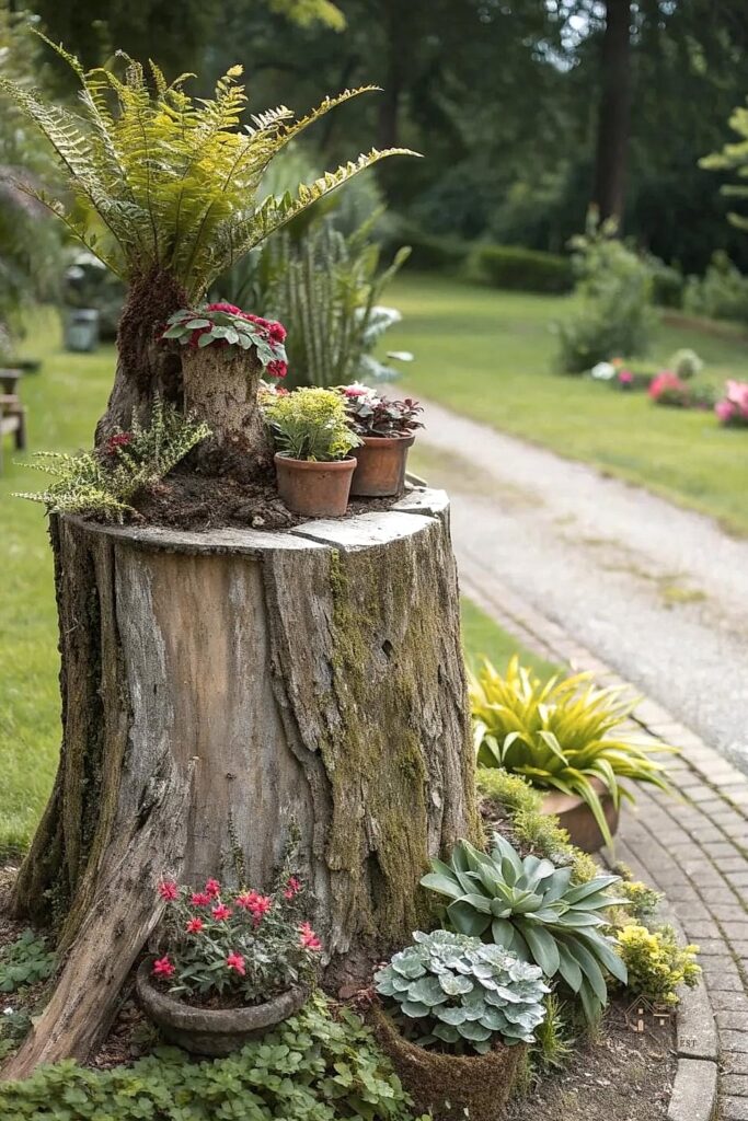 45 Creative Tree Stump Ideas Outdoor That Will Inspire You 1 featured 8661