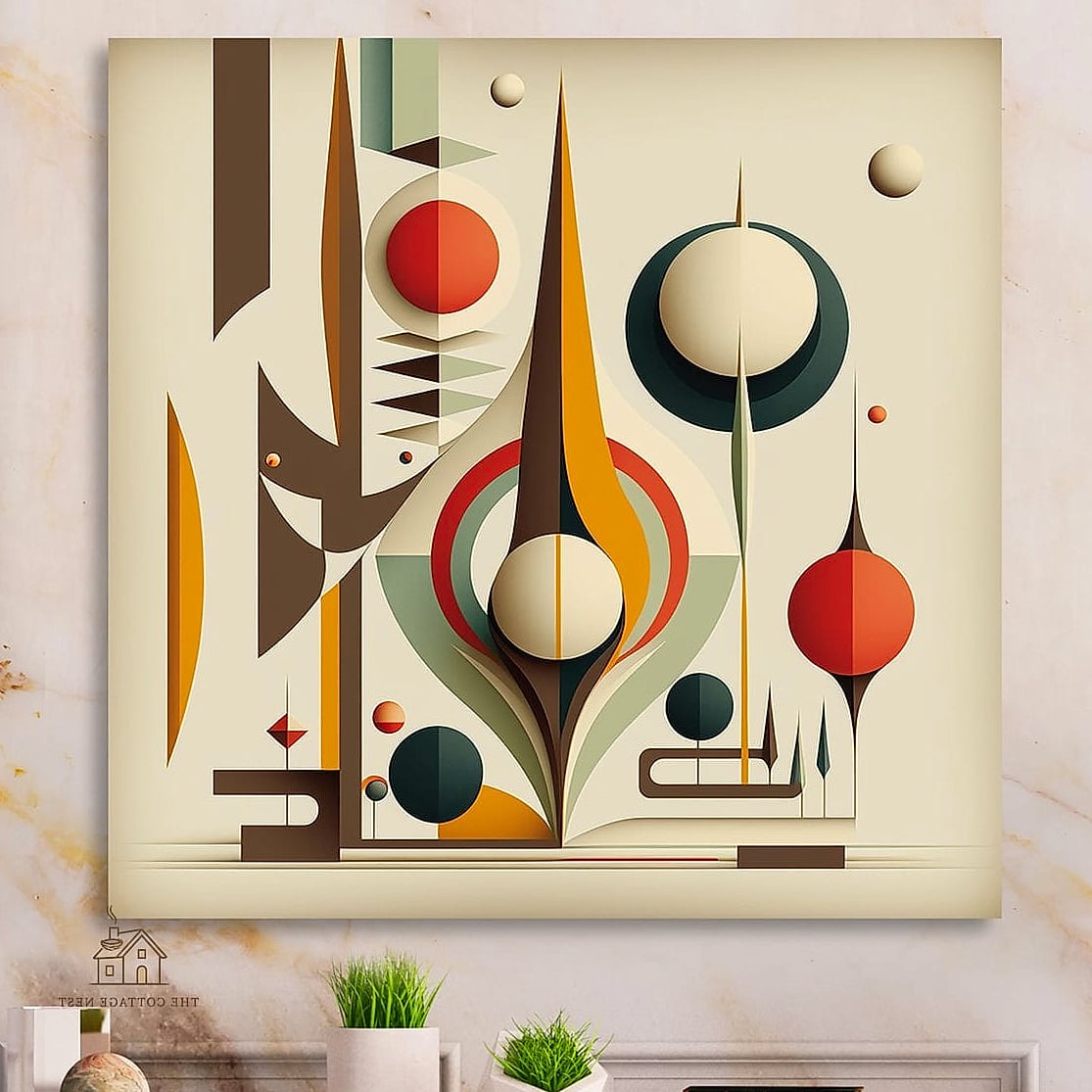 Abstract Art in Warm Tones