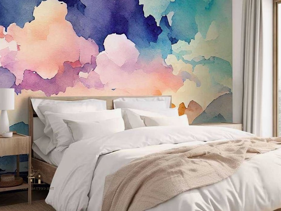 25 Stunning Bedroom Wallpaper Ideas You'll Absolutely Love 15 Abstract Watercolor Wallpaper