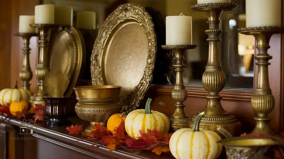 35 Creative Fall Living Room Decor That Will Inspire You 13 Add Brass or Bronze Candle Holders
