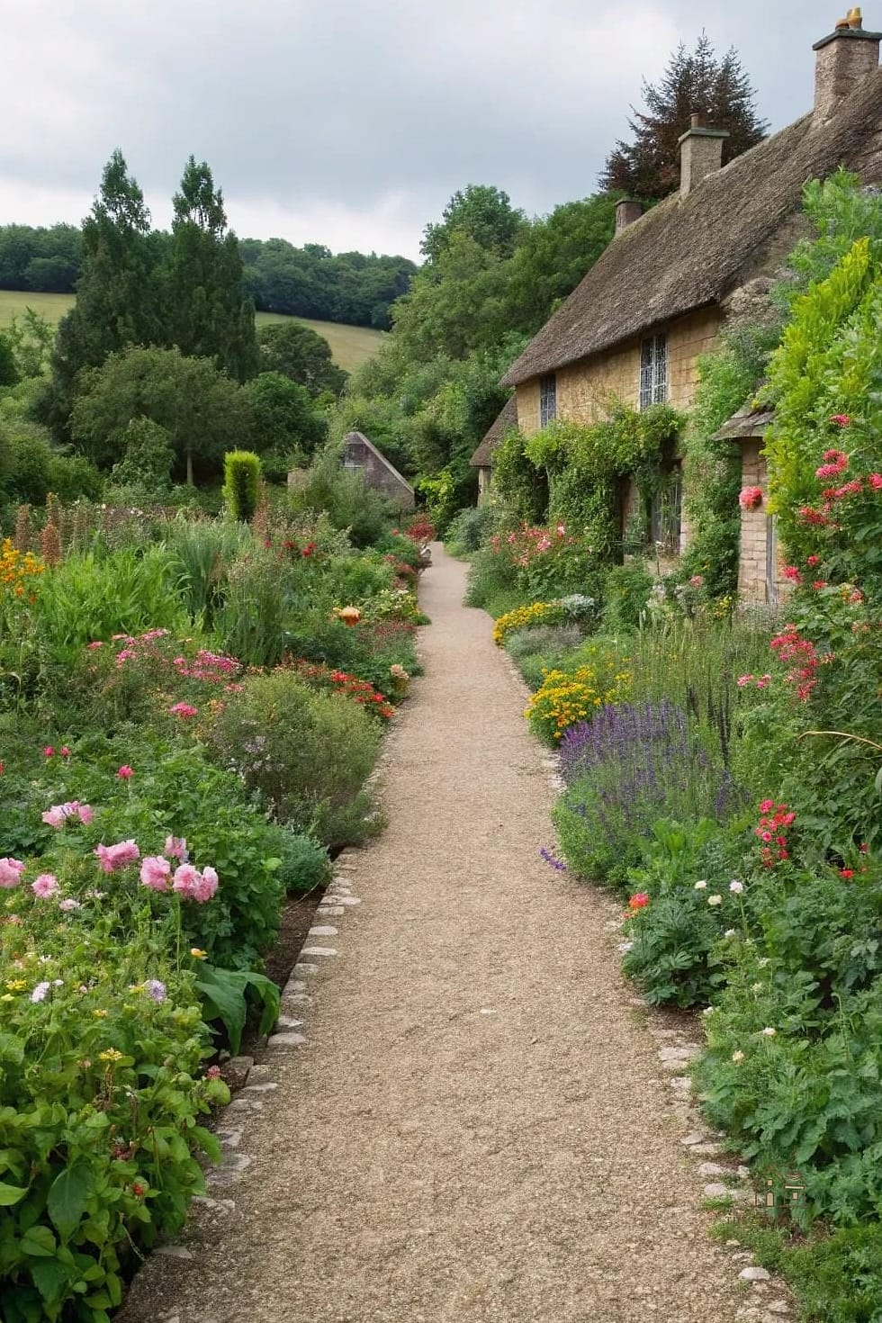 35 Brilliant Cottage Garden Ideas to Copy Right Now 4 Add a Gravel Path That Winds