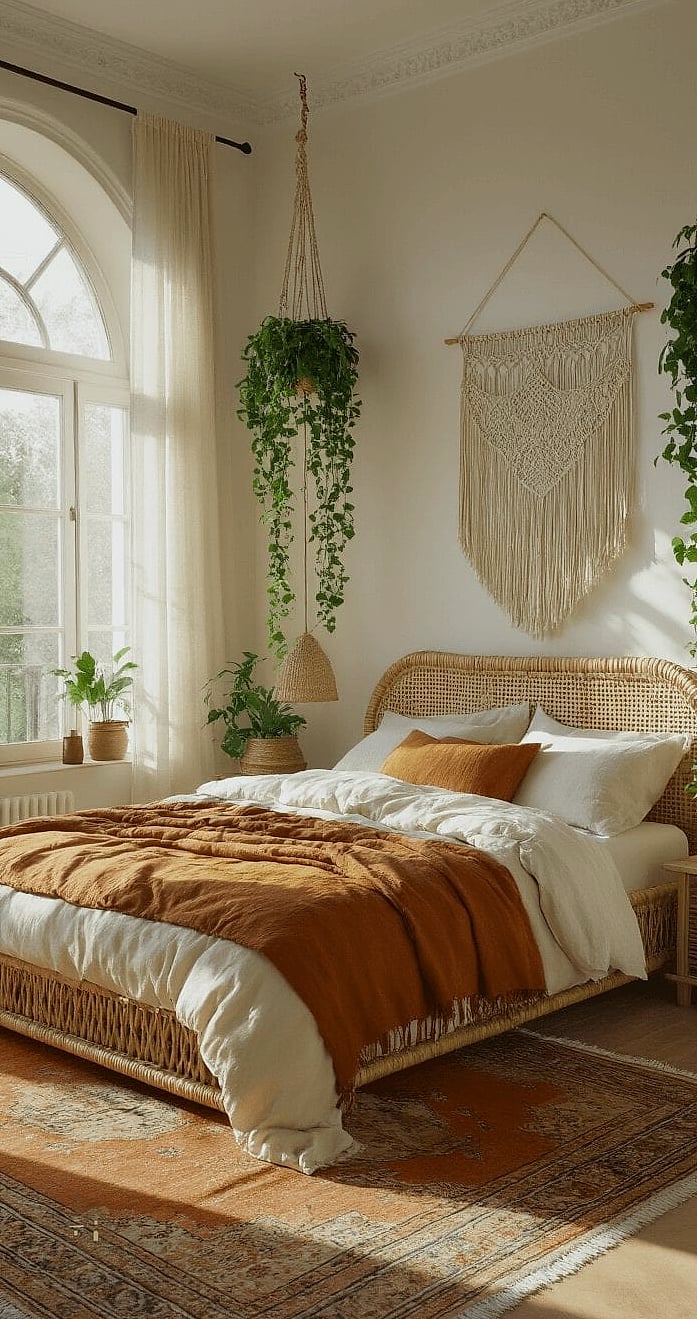 45 Dreamy Boho Bedroom Ideas That Feel Like a Retreat 22 Add a Low-Profile Platform Bed