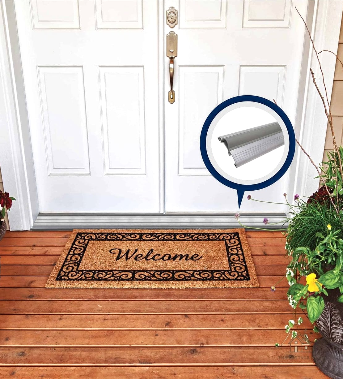 Add a Painted Threshold Rug Design