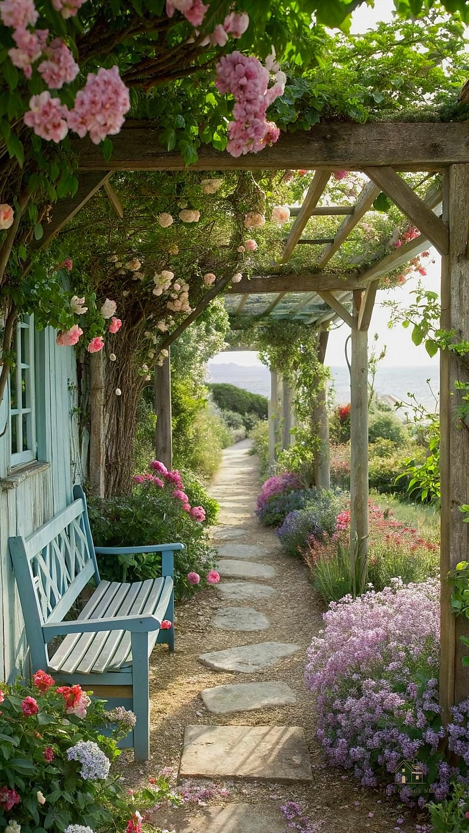 35 Brilliant Cottage Garden Ideas to Copy Right Now 30 Add a Rustic Trellis Made From Branches