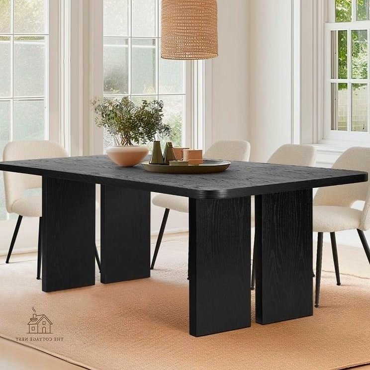 15 Stunning Black Dining Table Decor Ideas You'll Absolutely Love 3 Add a Textured Table Runner