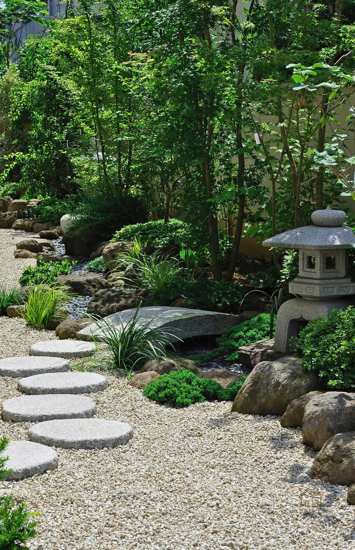 Add a Traditional Stone Lantern